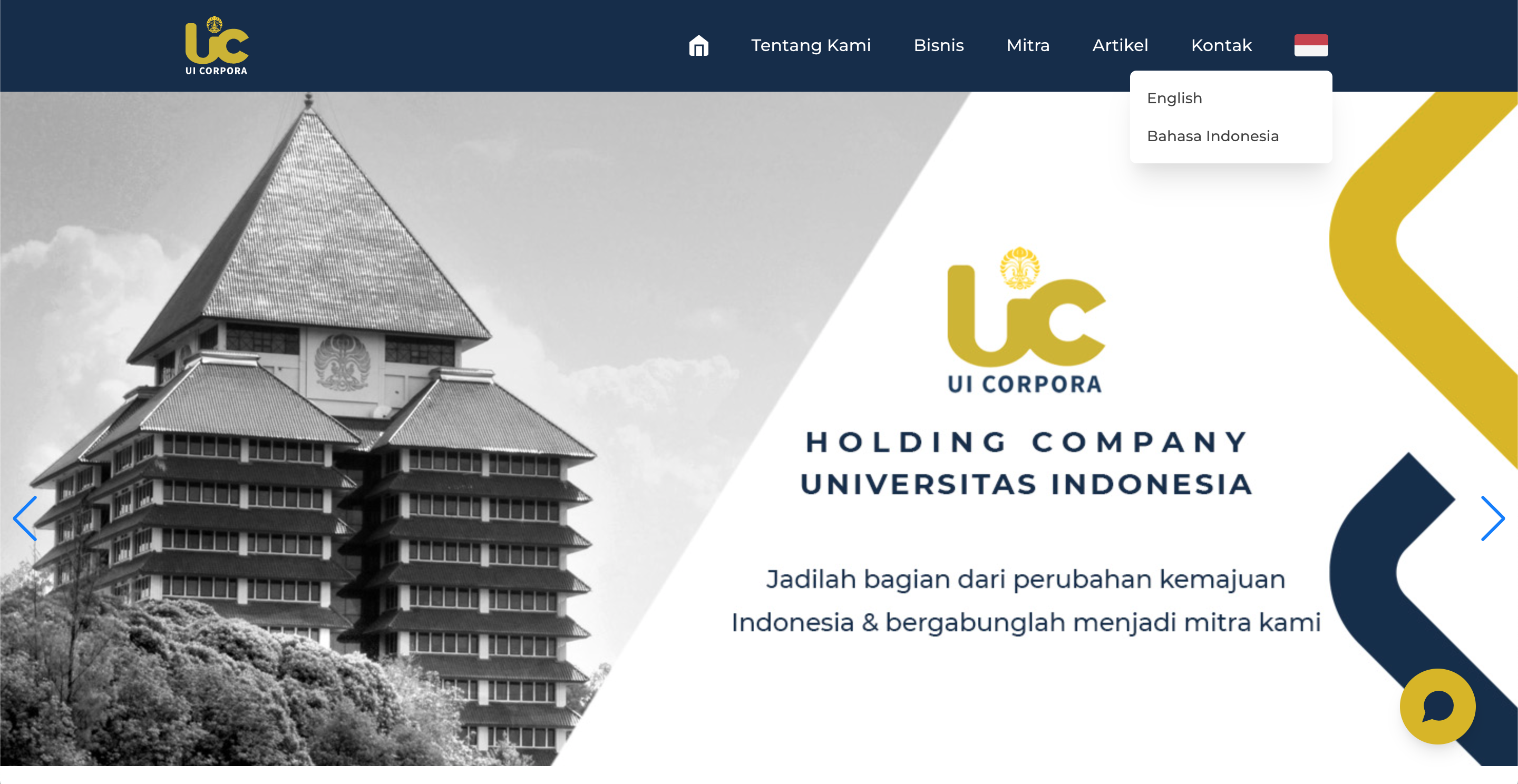 Preview of UI Corpora Website & Company Profile